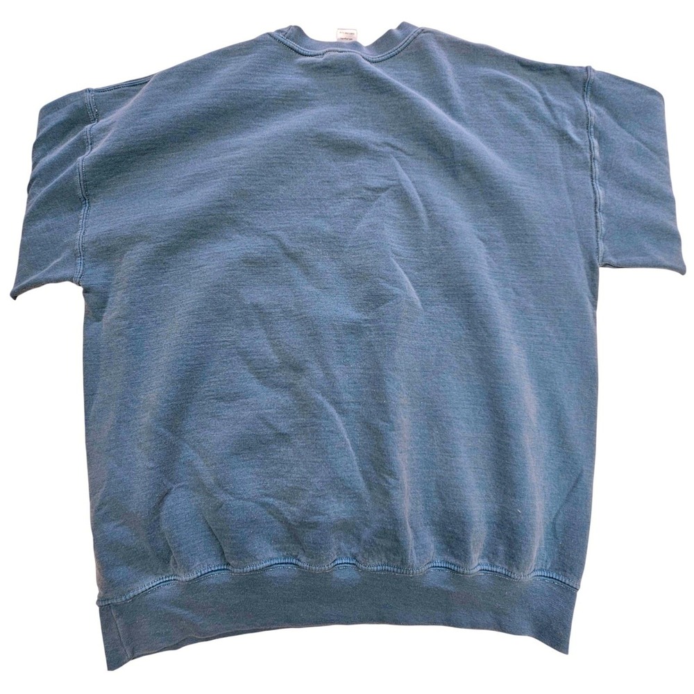 Project Social T Urban Outfitters Revival Skull Graphic Sweatshirt Blue S M - Picture 3 of 8